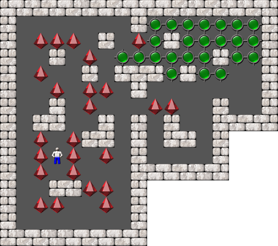 Sokoban Mass Remodel level 1154